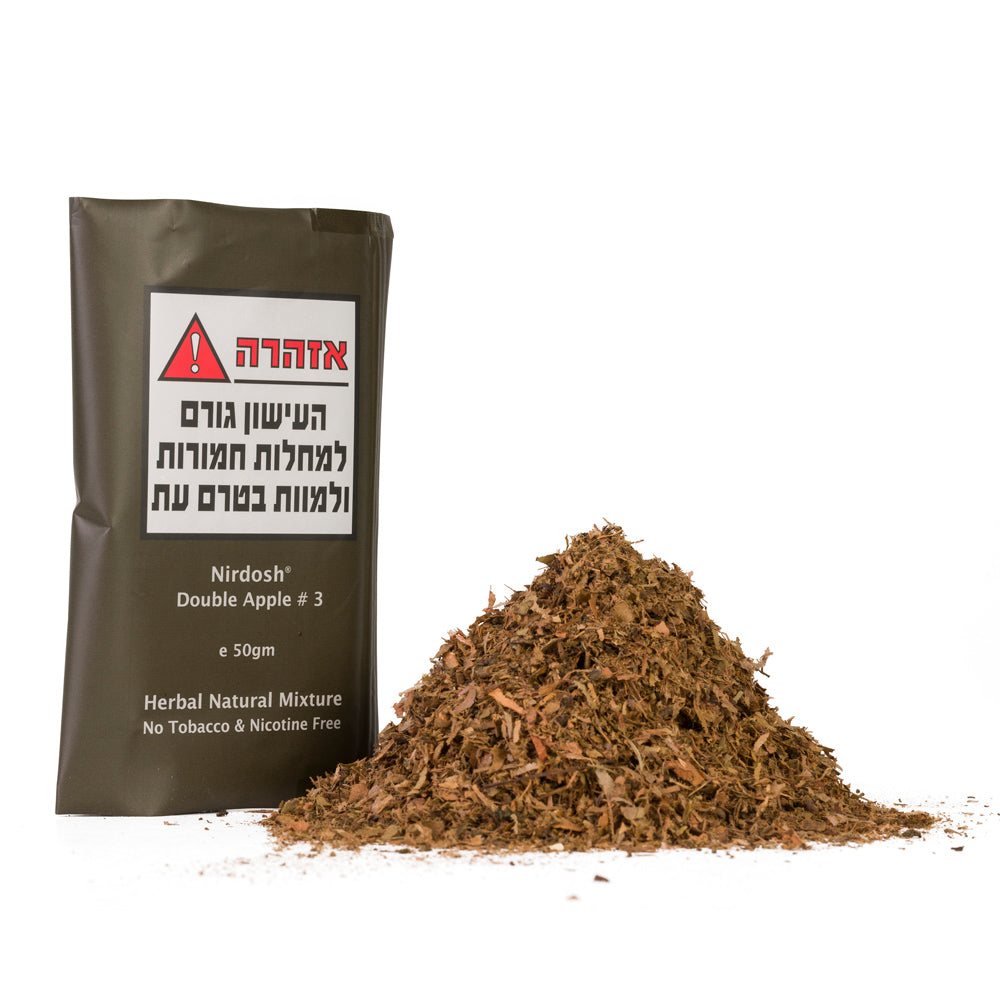 NIRDOSH תערובת צמחים לעישון ללא טבק וללא ניקוטין - 50 גרם