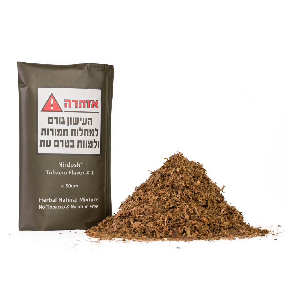 NIRDOSH תערובת צמחים לעישון ללא טבק וללא ניקוטין - 50 גרם